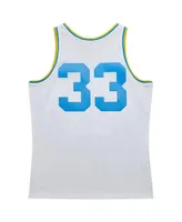 Men's Mitchell & Ness Kareem Abdul-Jabbar White Ucla Bruins 1968 Throwback Jersey