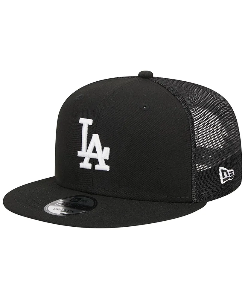 Men's New Era Black Los Angeles Dodgers Trucker 9FIFTY Snapback Hat