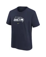 Preschool Boys and Girls Nike College Navy Seattle Seahawks Team Wordmark T-shirt