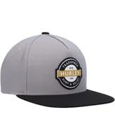 Men's Gray, Black Hurley Underground Snapback Hat