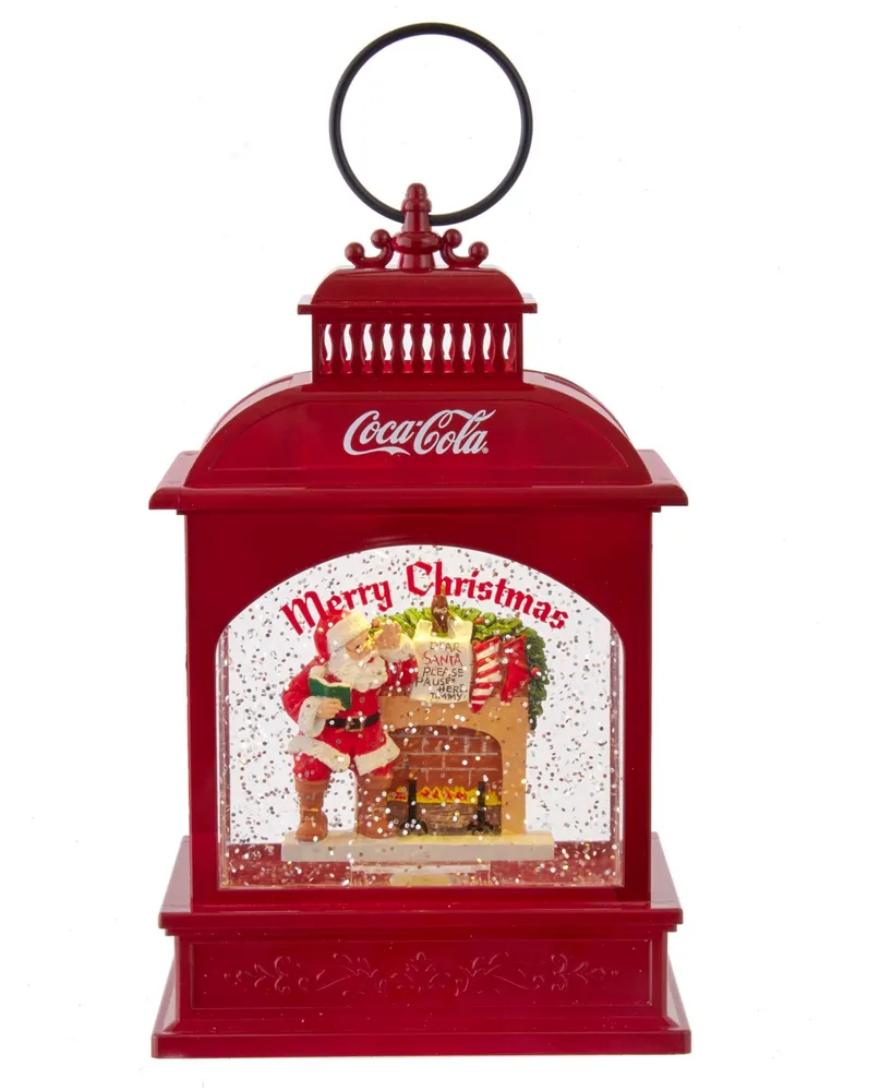 Kurt Adler 9" Battery-Operated Led Coke Santa Lantern