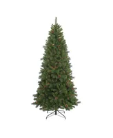 Kurt Adler 7.5' Slim Pre-Lit Burlington Tree