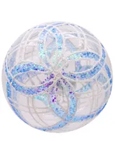 Kurt Adler 80mm Plaid Glass Ball Ornaments, 6 Piece Set