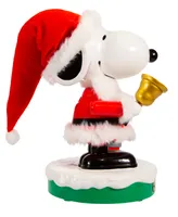 Kurt Adler 10" Battery-Operated Musical Santa Snoopy Nutcracker