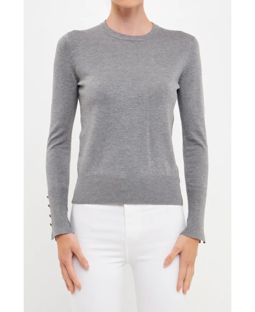 CLAIRE CASHMERE CREW NECK SWEATER