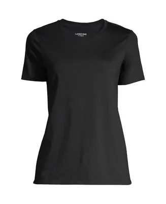 Lands' End Women's Relaxed Supima Cotton Short Sleeve Crewneck T-Shirt