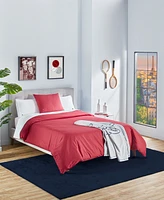 Closeout! Lacoste Home Percale Piece Duvet Set