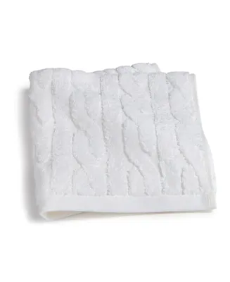 Lauren Ralph Sanders Cable Washcloth, 13" x