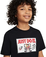 Nike Big Kids Sportswear Graphic Cotton T-shirt