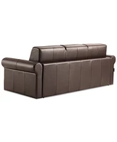 Elsher 85" Leather Sleeper Sofa, Created for Macy's