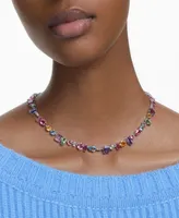 Swarovski Silver-Tone Crystal Mixed Cut Collar Necklace, 14" + 1-3/4" extender