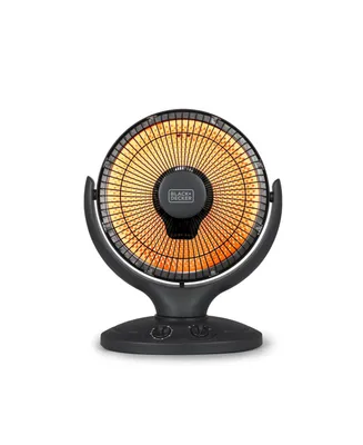 Black+Decker Black and Decker Portable Heater for Rooms up to 161 Sq. Ft., Oscillating Space Heater and Heater for Bedroom with Overheat Protection