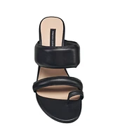 French Connection Women's Layne Slip-on Leather Stiletto Heel Sandal