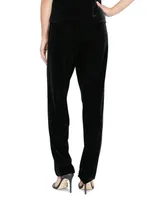 Alex Evenings Women's Velvet Slim-Leg Pants