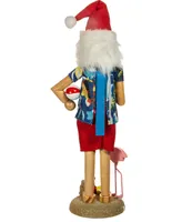 Kurt Adler 15.5" Wooden Beach Santa Nutcracker