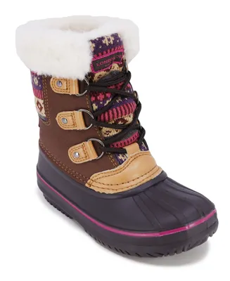 London Fog Little Girls Tiana Cold Weather Lace Up Boots