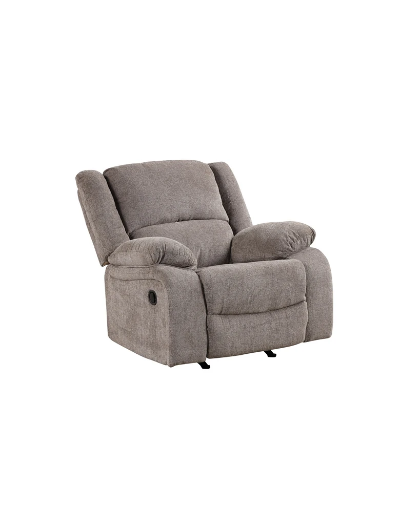 Furniture of America Hodge 42" Chenille Manual Recliner Chair