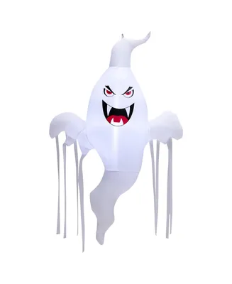 Costway 5 Ft Tall Halloween Inflatable Hanging Ghost Blow-up Yard Decoration w/Led Light