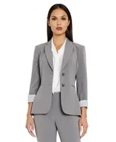 Tahari Asl Notched Two-Button Blazer