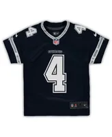 Preschool Boys and Girls Nike Dak Prescott Navy Dallas Cowboys Team Game Jersey