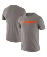 Men's Nike Heather Gray Clemson Tigers Velocity Performance T-shirt