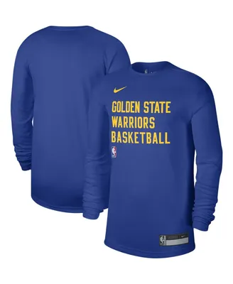 Men's and Women's Nike Royal Golden State Warriors 2023/24 Legend On-Court Practice Long Sleeve T-shirt