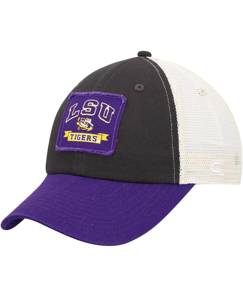 Men's Colosseum Charcoal Lsu Tigers Objection Snapback Hat