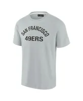 Men's and Women's Fanatics Signature Gray San Francisco 49ers Super Soft Short Sleeve T-shirt