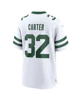 Men's Nike Michael Carter White New York Jets Legacy Player Game Jersey