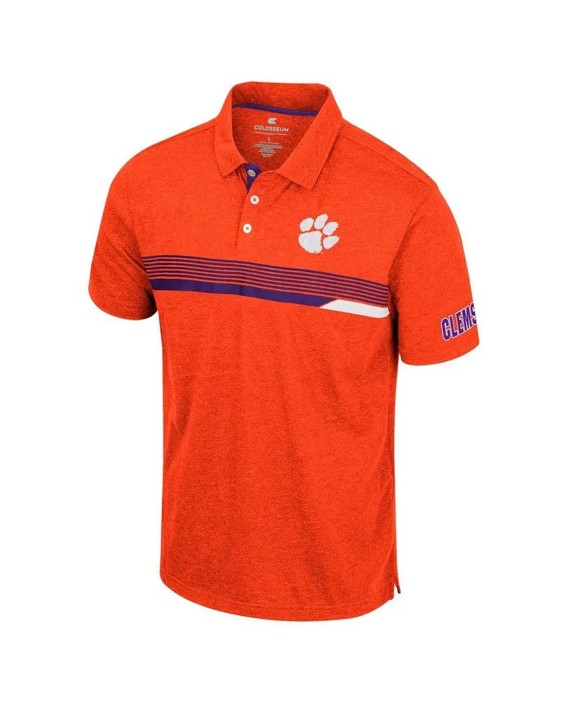Men's Colosseum Orange Clemson Tigers No Problemo Polo Shirt