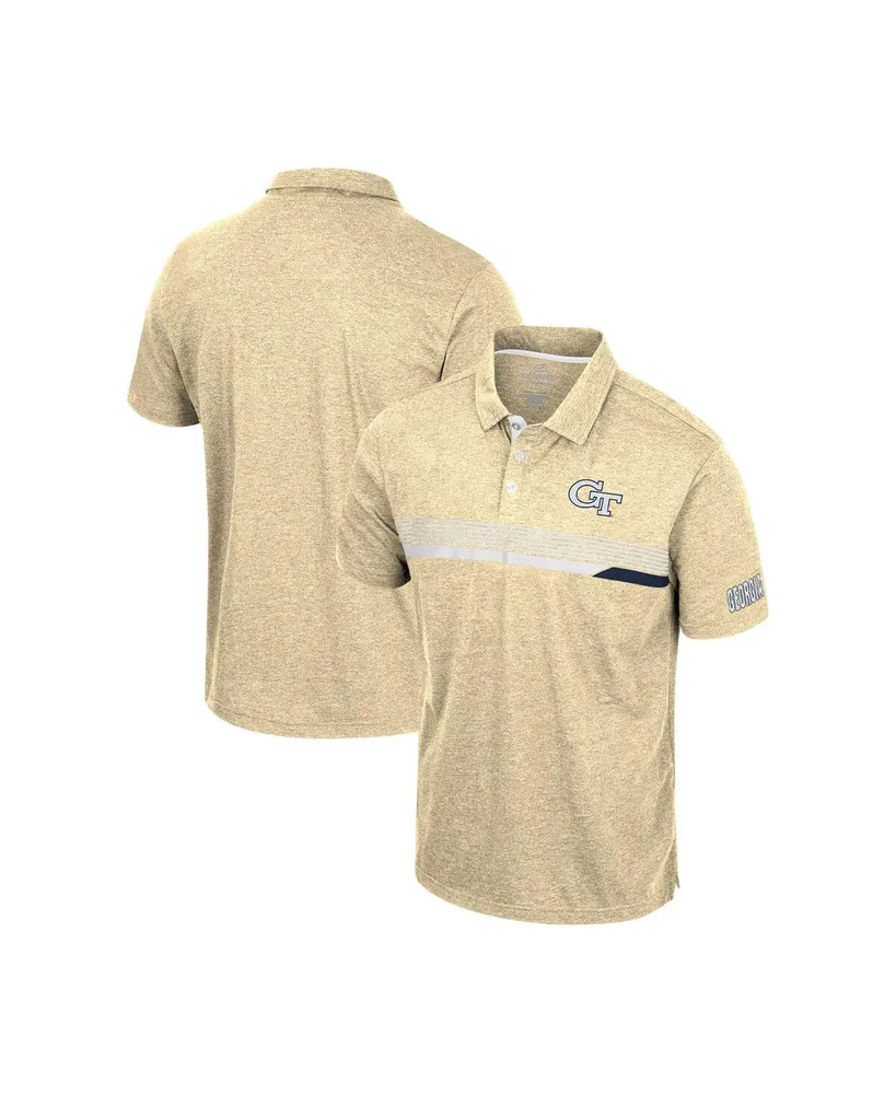 Men's Colosseum Gold Georgia Tech Yellow Jackets No Problemo Polo Shirt