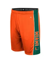 Men's Colosseum Orange Miami Hurricanes Panel Shorts