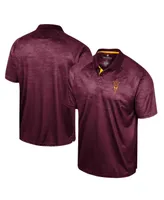 Men's Colosseum Maroon Arizona State Sun Devils Honeycomb Raglan Polo Shirt