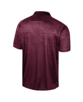 Men's Colosseum Maroon Minnesota Golden Gophers Honeycomb Raglan Polo Shirt