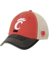 Men's Cream, Black Cincinnati Bearcats Top of the World Offroad Trucker Adjustable Hat