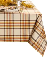 Elrene Russet Harvest Woven Plaid Tablecloth, 52" x 70"