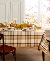 Elrene Russet Harvest Woven Plaid Tablecloth, 52" x 70"