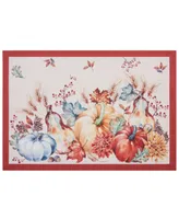 Elrene Botanical Harvest Pumpkin Engineered Placemats, Set of 4, 13" x 19"