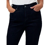 Style & Co Petite High-Rise Straight-Leg Jeans, Created for Macy's