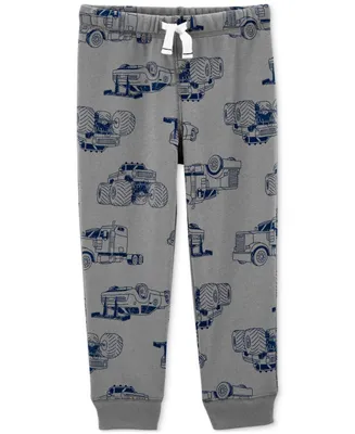 Carter's Toddler Boys Pull-On Printed Fleece Jogger Pants