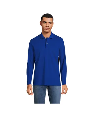 Lands' End Men's Comfort First Long Sleeve Mesh Polo