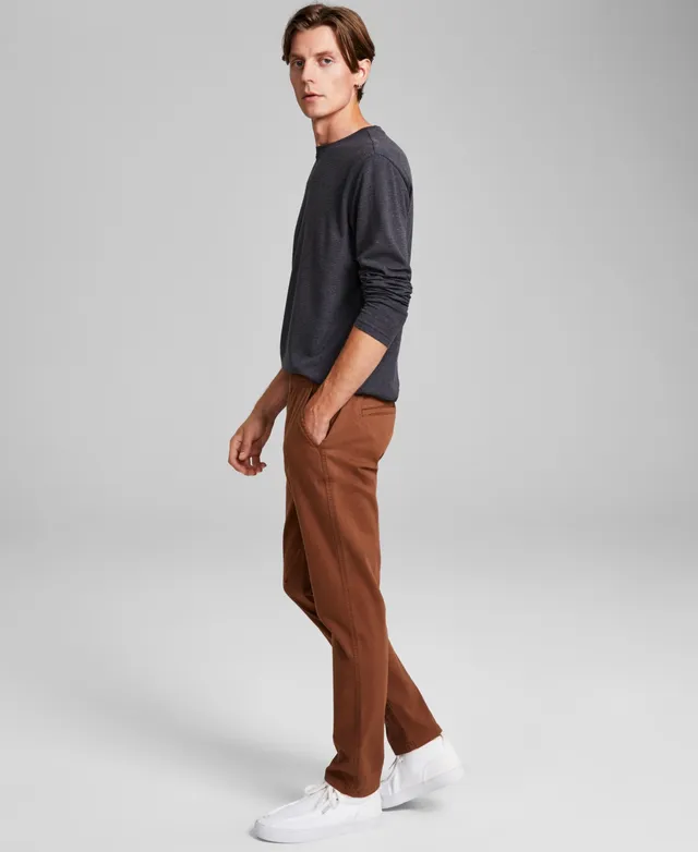 And Now This Men's Brushed Twill Jogger Pants - Macy's