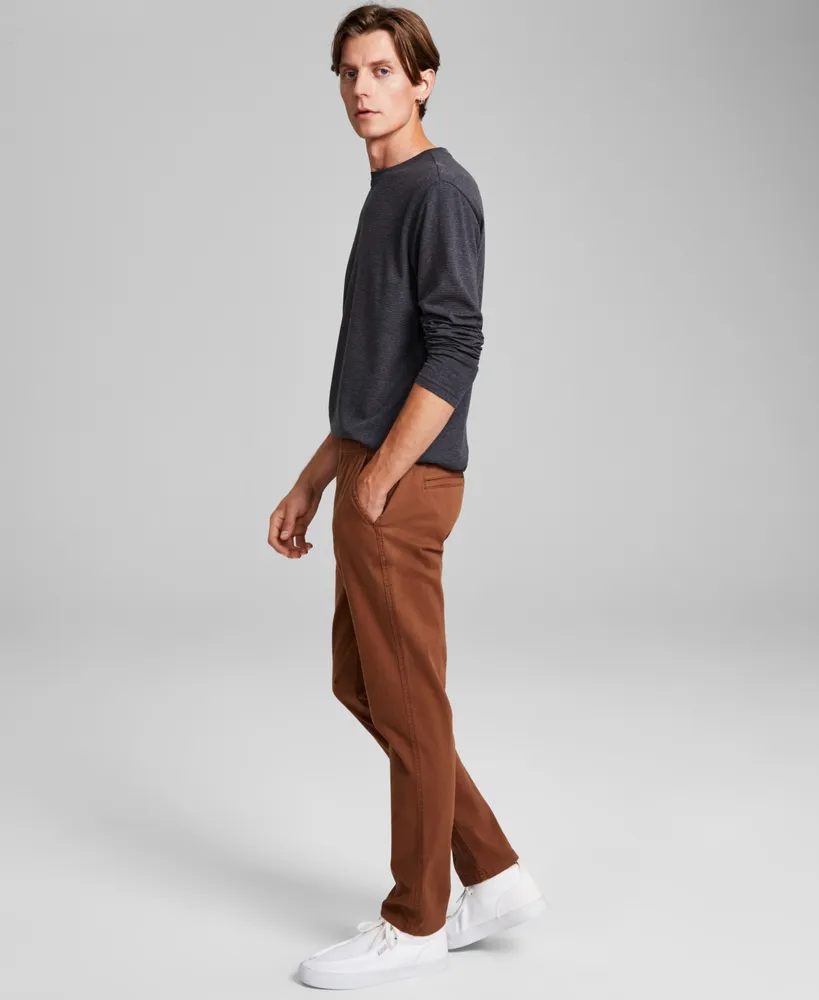 And Now This Men's Regular-Fit Twill Chino Joggers, Created for Macy's