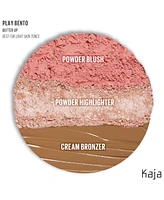 Kaja Face Bento Cream Bronzer, Powder Blush & Highlighter Sculpting Trio