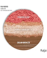 Kaja Face Bento Cream Bronzer, Powder Blush & Highlighter Sculpting Trio