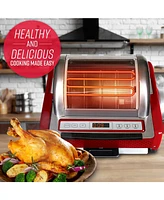 Ronco Ez-Store Rotisserie Oven, Large Capacity (15lbs) Countertop Oven, Multi