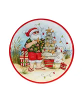 Certified International Santa's Wish 11" Melamine Dinner Plates, Set of 6