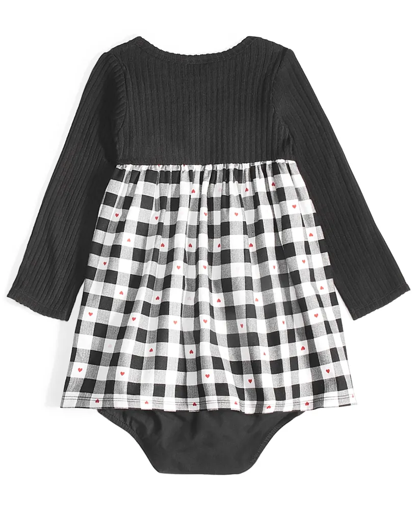 First Impressions Baby Girls Lovely Check Dress, Created for Macy's