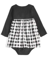 First Impressions Baby Girls Lovely Check Dress, Created for Macy's