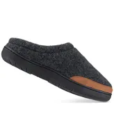 Haggar Men's Microsuede Trim Bumper Felt Clogs